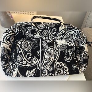 Vera Bradley Black and White Paisley Bag